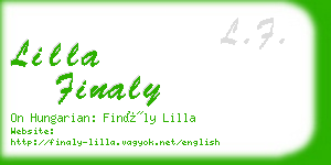 lilla finaly business card